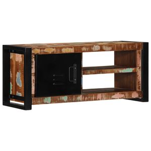 vidaXL Meuble TV 80x30x35 cm bois massif de r&eacute;cup&eacute;ration