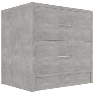 vidaXL Table de chevet Gris b&eacute;ton 40x30x40 cm Bois d'ing&eacute;nierie