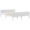 vidaXL Cadre de lit sans matelas bois massif de pin blanc 140x200 cm