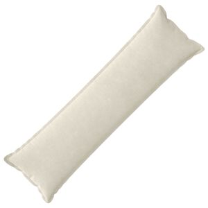 vidaXL Coussin HOUTEN Cr&egrave;me 40 x 145 cm Fleece en microfibre