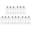 vidaXL Cl&ocirc;ture de jardin 5 pc Acier Noir