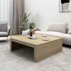 vidaXL Table basse Chêne sonoma 100x100x35 cm Bois d'ingénierie