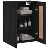 vidaXL Armoire murale noir 69,5x34x90 cm bois d'ing&eacute;nierie