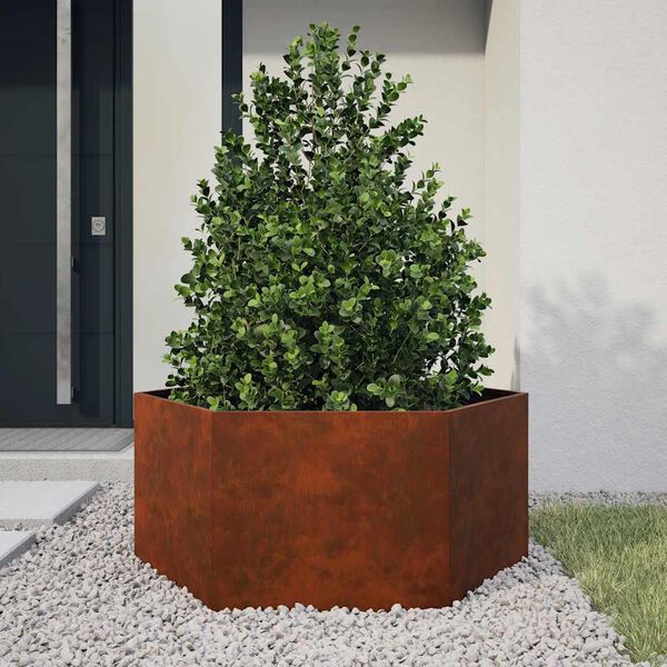 vidaXL Jardini&egrave;re avec pieds Rouill&eacute; 30x30x30 cm Acier corten