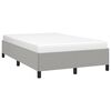 vidaXL Cadre de lit sans matelas gris clair 120x190 cm tissu