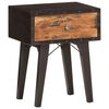 vidaXL Table de chevet 40 x 30 x 50 cm Bois de r&eacute;cup&eacute;ration massif