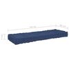 vidaXL Coussins de plancher de palette lot de 3 Bleu marine clair