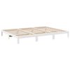 VidaXL Cadre de lit familial sans matelas blanc 270x200 cm
