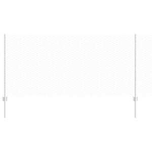 vidaXL Cl&ocirc;ture hexagonale avec poteau 10 x 1 m Acier galvanis&eacute; Argent&eacute;