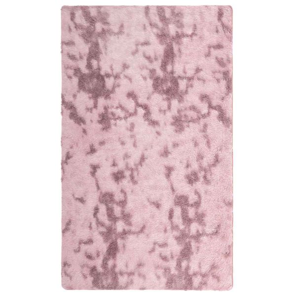 vidaXL Tapis Shaggy &agrave; poils longs NAVARRA rose poudr&eacute; 60x100 cm
