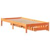 vidaXL Cadre de lit sans matelas cire marron 75x190 cm bois pin massif