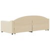 vidaXL Lit de jour avec gigogne sans matelas crème 80x200 cm