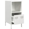 vidaXL Buffet blanc 35x39x73,5 cm acier laminé à froid