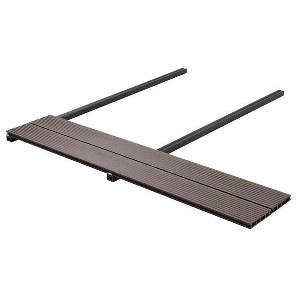 vidaXL Planche de terrasse 6 pcs Marron fonc&eacute; WPC