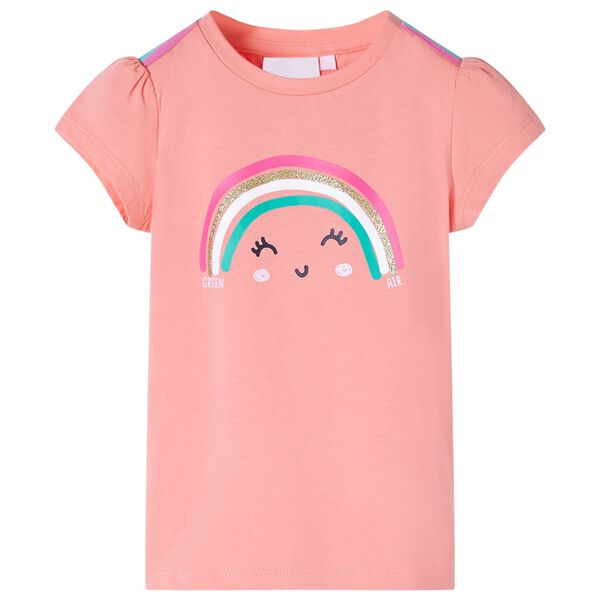 T-shirt pour enfants corail clair 104