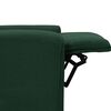 vidaXL Fauteuil &eacute;lectrique de massage Vert fonc&eacute; Tissu