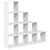 vidaXL &Eacute;tag&egrave;re s&eacute;paratrice de pi&egrave;ce &agrave; 4 niveaux blanc 131,5x29x131,5cm