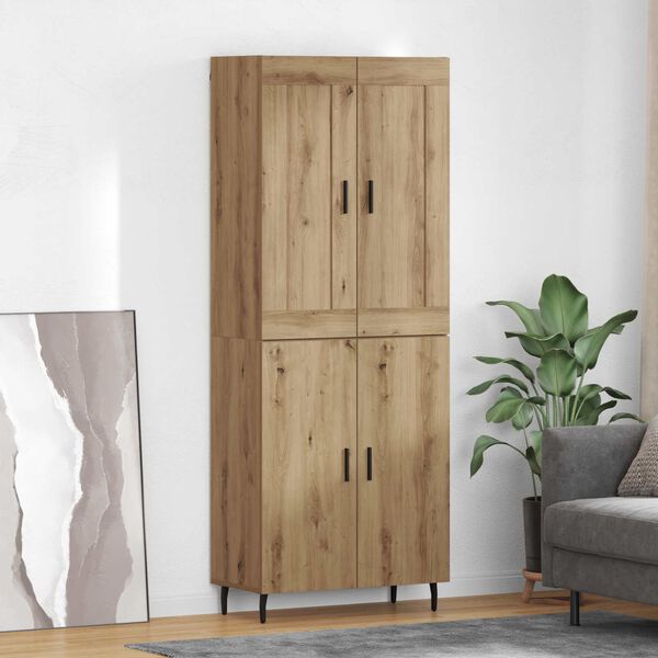 vidaXL Haut Armoire 2 pcs Ch&ecirc;ne artisanal Bois d'ing&eacute;nierie