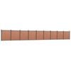 vidaXL Panneau de cl&ocirc;ture marron 1564x186 cm WPC