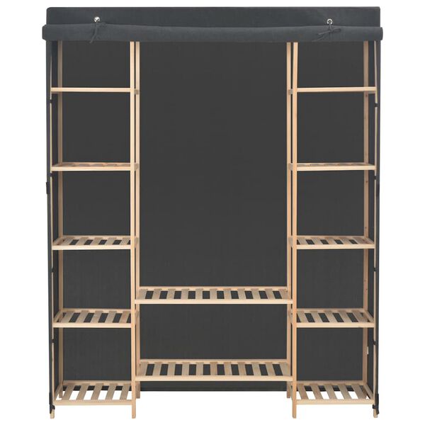 vidaXL Garde-robe Gris 135 x 40 x 170 cm Tissu