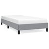 vidaXL Cadre de lit gris clair 100x203 cm tissu