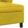 vidaXL Chaise longue avec coussin Jaune 91 x 157 x 91 cm Velours