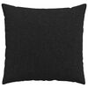 vidaXL Coussins de canap&eacute; 2 pcs Noir 50 x 50 cm tissu
