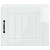 vidaXL Armoire de cuisine 2 pcs Blanc brillant 50 x 31 x 40 cm
