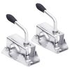 vidaXL Pinces de roue de jauge 2 pcs 13,5x6,5x14 cm Acier galvanis&eacute;