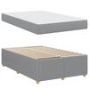vidaXL Cadre de lit avec matelas Gris clair 120 x 200 cm tissu