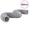 vidaXL Conduit d'&eacute;chappement PVC 6 m &Oslash;20 cm