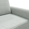 vidaXL Fauteuil Gris clair 60 cm Velours