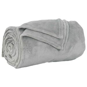 vidaXL plaid Gris 130 x 150 cm 0.51 kg Polaire