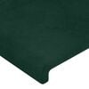 vidaXL Cadre de lit sans matelas vert fonc&eacute; 160x200 cm velours