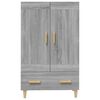 vidaXL Buffet Sonoma gris 70x31x115 cm Bois d'ing&eacute;nierie