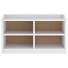 vidaXL Banc de couloir SANDNES blanc 87x40x50 cm bois de pin massif