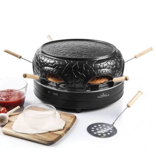 Bestron Appareil &agrave; pizza pour 6 personnes APD600Z 910 W Noir