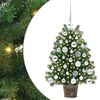 vidaXL Sapin de No&euml;l artificiel avec 150 LED Vert 75 cm PE et PVC