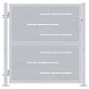 vidaXL Porte de Jardin Argent&eacute; 85 x 97 cm Acier inoxydable
