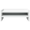 vidaXL Support de moniteur blanc 42x24x16 cm bois d'ing&eacute;nierie