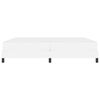 vidaXL Cadre de lit avec matelas Blanc pur 200 x 200 cm tissu