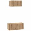 vidaXL Ensemble meuble TV 2 pcs Ch&ecirc;ne artisanal Bois d'ing&eacute;nierie