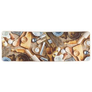 vidaXL Tapis de cuisine multicolore 60x180 cm lavable antid&eacute;rapant