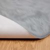 vidaXL Tapis en fausse Tafalla Gris &Oslash; 120 cm Polyester