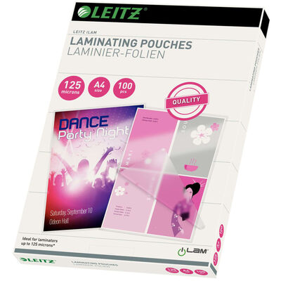 Leitz Pochettes de plastification 125 Microns A4 100 pcs