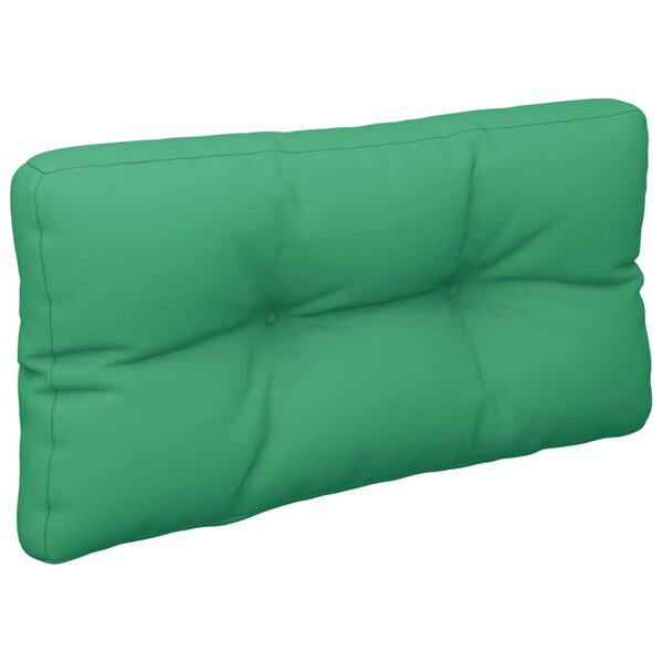 vidaXL Coussin de palette vert 70x40x12 cm tissu