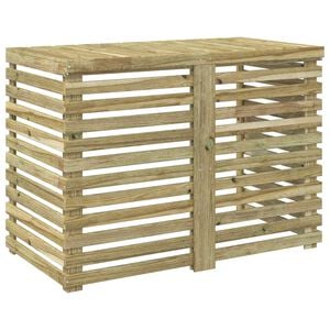 vidaXL Housse de climatiseur 110 x 58 x 79 cm Bois de pin impr&eacute;gn&eacute;