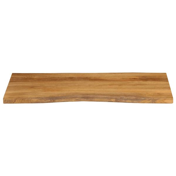 vidaXL Dessus de table 110x60x2,5 cm bord vivant bois massif manguier