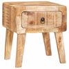 vidaXL Table d'appoint Marron 40 x 32 x 46 cm Bois de mangue massif