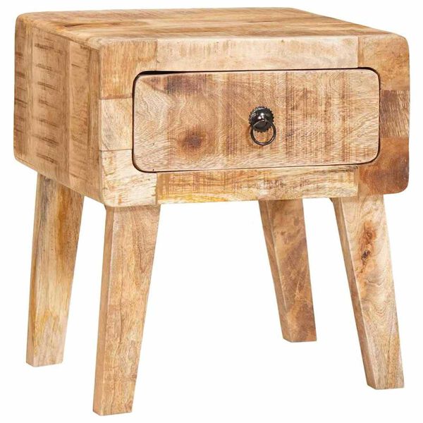 vidaXL Table d'appoint Marron 40 x 32 x 46 cm Bois de mangue massif